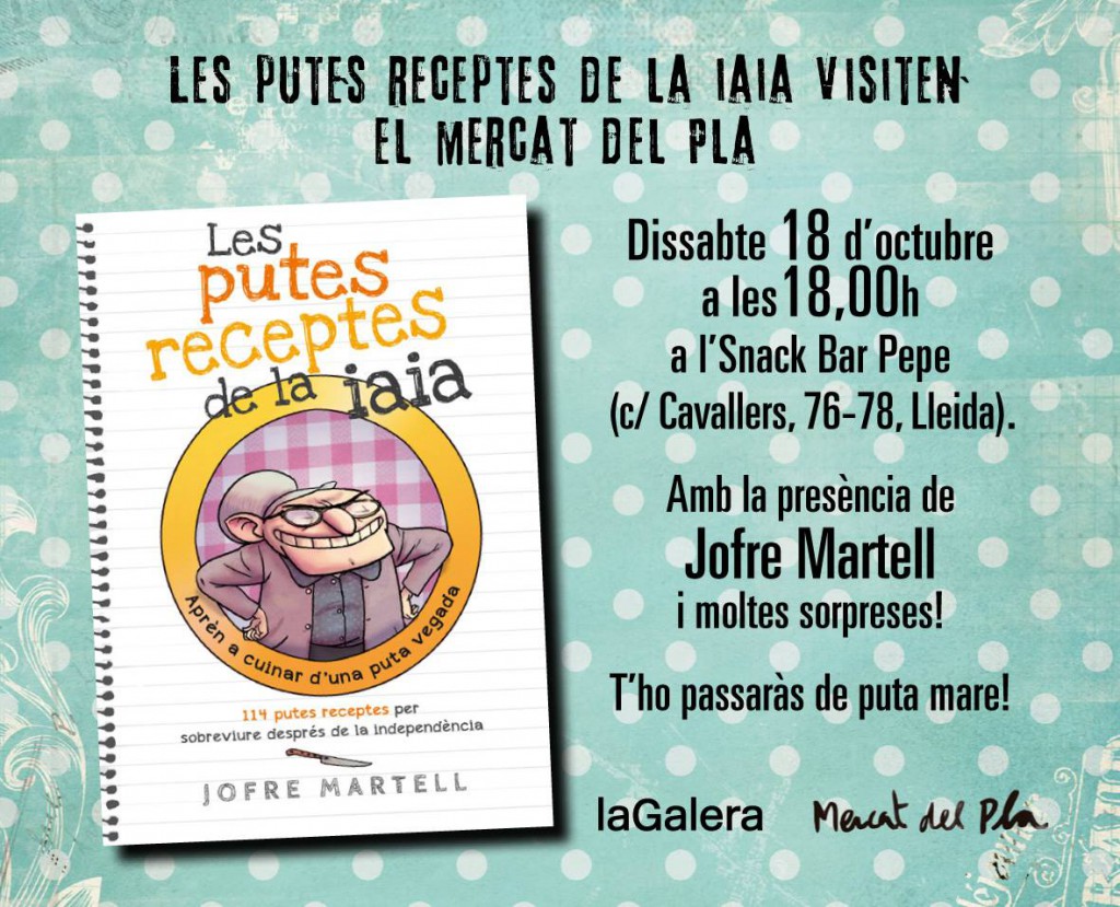 Demà presento el llibre a Lleida